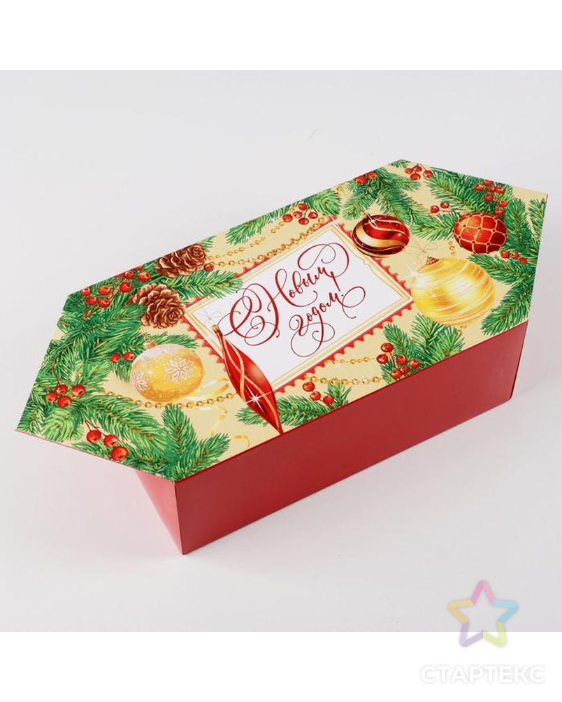 Сборная коробка‒конфета «Советская», 18 × 28 × 10 см арт. СМЛ-180100-2-СМЛ0007060235 1