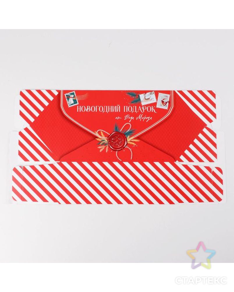 Сборная коробка‒конфета «Новогодняя почта», 18 × 28 × 10 см арт. СМЛ-180099-2-СМЛ0007060236 4