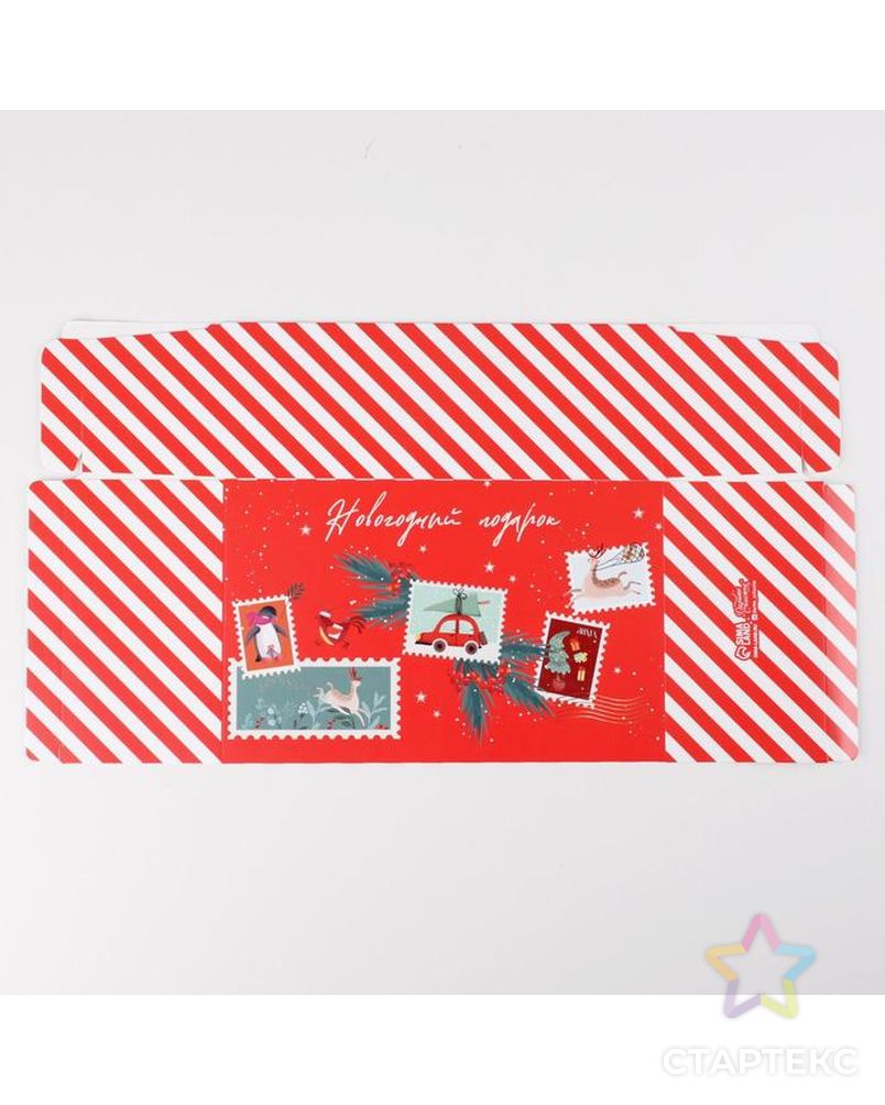 Сборная коробка‒конфета «Новогодняя почта», 18 × 28 × 10 см арт. СМЛ-180099-2-СМЛ0007060236 5