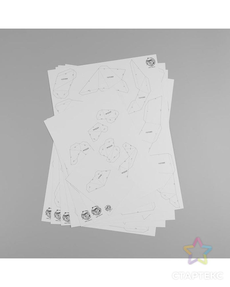 Набор для создания полигональной фигуры «Сова», 32,5 х 44 см арт. СМЛ-161710-1-СМЛ0007061420 3