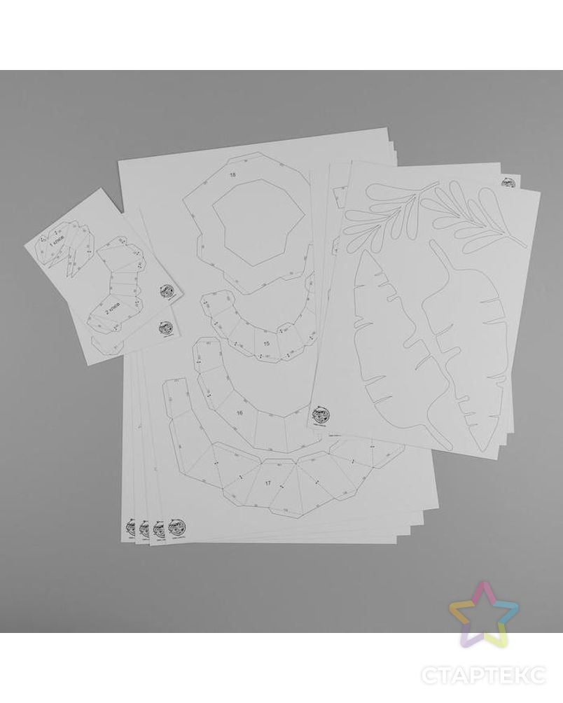 Набор для создания полигональной фигуры «Фламинго», 32,5 х 44 см арт. СМЛ-161713-1-СМЛ0007061423 3