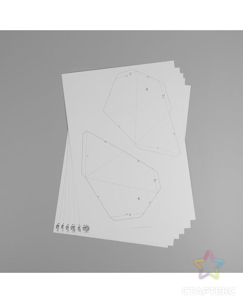 Набор для создания полигональной фигуры «Ёлочка», 32,5 х 44 см арт. СМЛ-161715-1-СМЛ0007061425