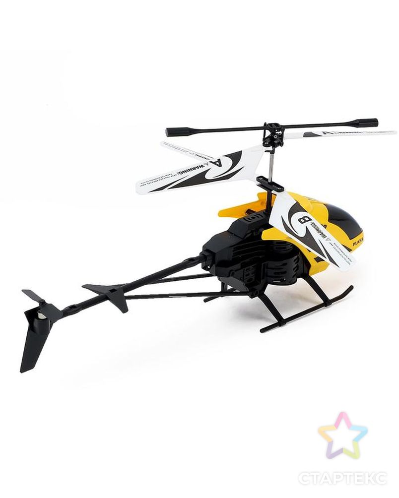 Вертолет радиоуправляемый «Эксперт», работает от аккумулятора, цвет жёлтый арт. СМЛ-155394-1-СМЛ0007062935 3