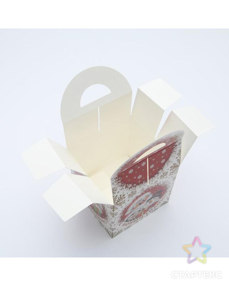 Подарочная коробка "Зимняя сказка", 14 х 14 х 14 см арт. СМЛ-164329-1-СМЛ0007063696 4