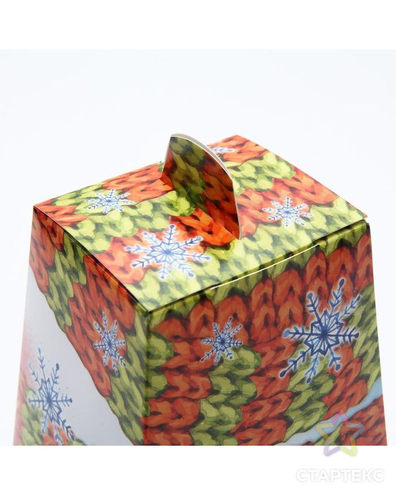 Подарочная коробка "Снеговик-почтовик", 14,3 х 12 х 21,4 см арт. СМЛ-164335-1-СМЛ0007063706 3