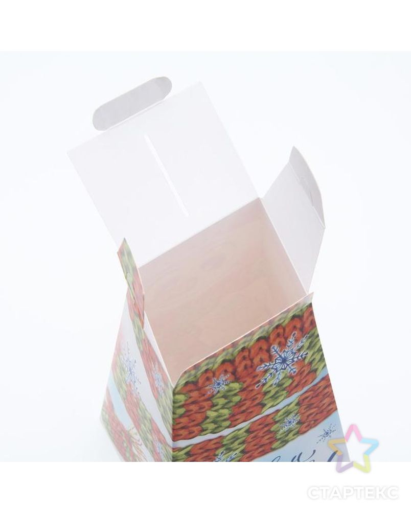 Подарочная коробка "Снеговик-почтовик", 14,3 х 12 х 21,4 см арт. СМЛ-164335-1-СМЛ0007063706 4