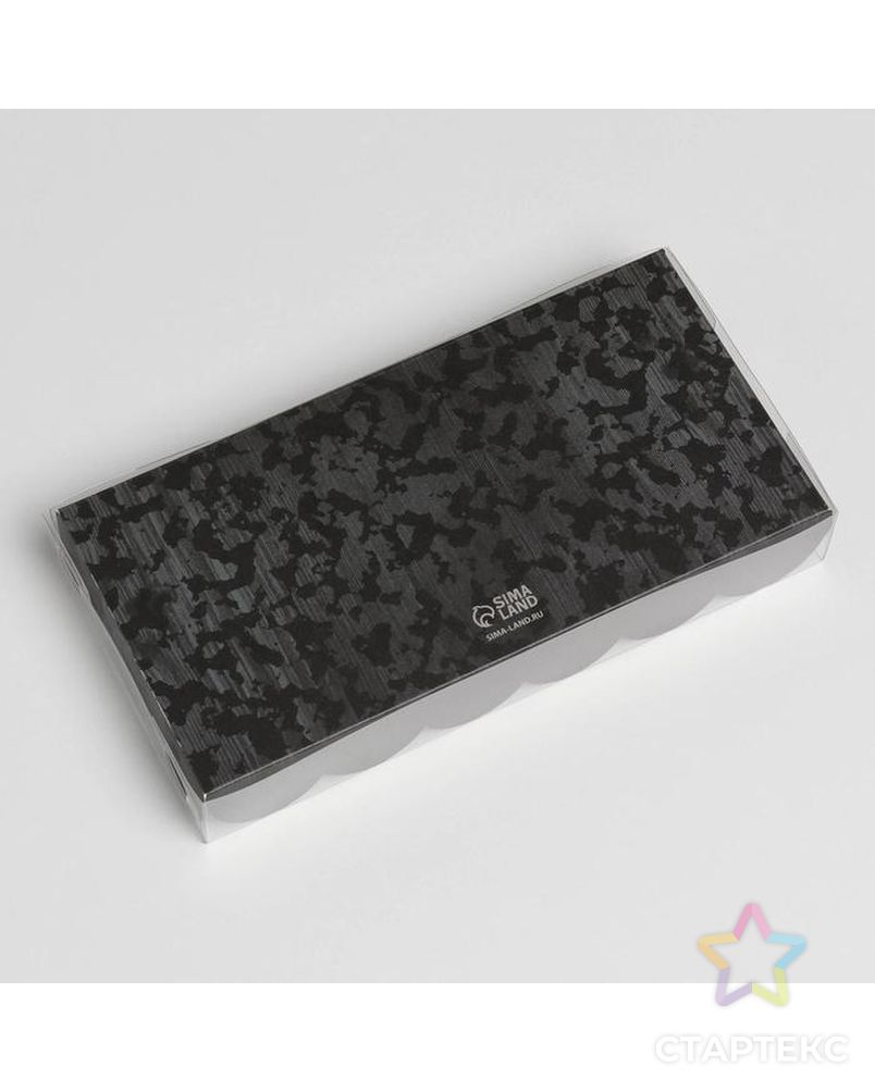 Коробка для кондитерских изделий с PVC-крышкой «23 февраля»,  10.5 × 21 × 3 см арт. СМЛ-183286-1-СМЛ0007064430 3