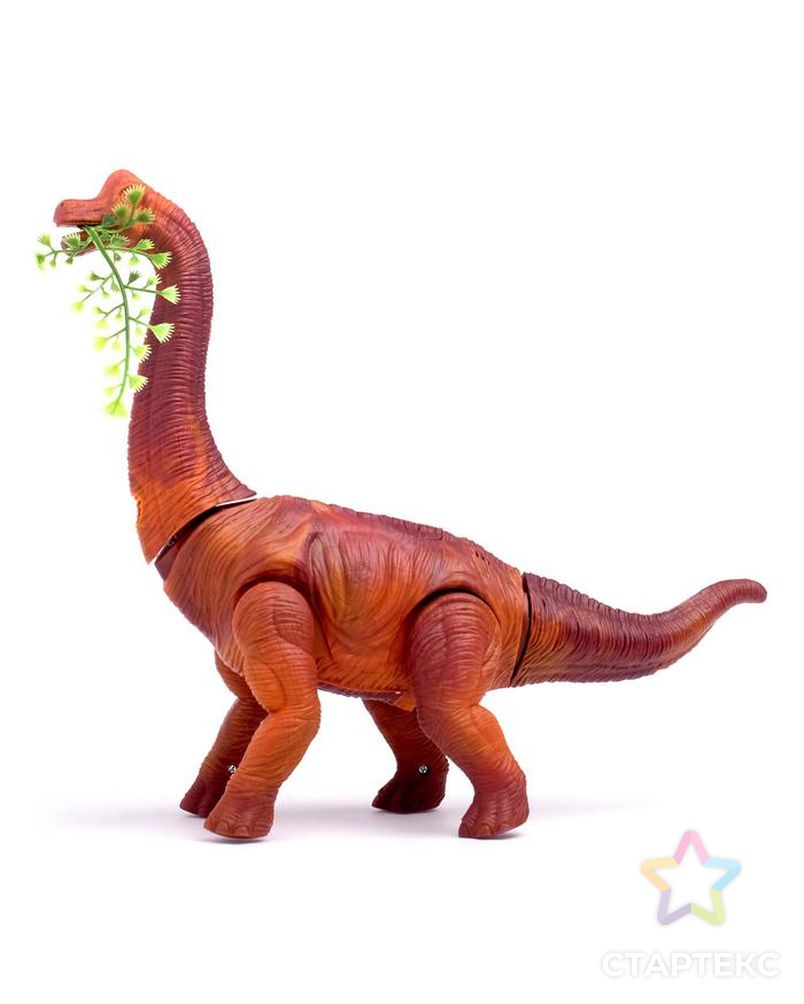 Динозавр «Брахиозавр травоядный», работает от батареек, откладывает яйца, с проектором, цвет коричневый арт. СМЛ-155414-1-СМЛ0007065524 2