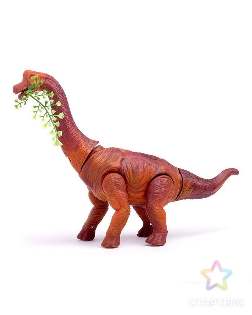 Динозавр «Брахиозавр травоядный», работает от батареек, откладывает яйца, с проектором, цвет коричневый арт. СМЛ-155414-1-СМЛ0007065524 3