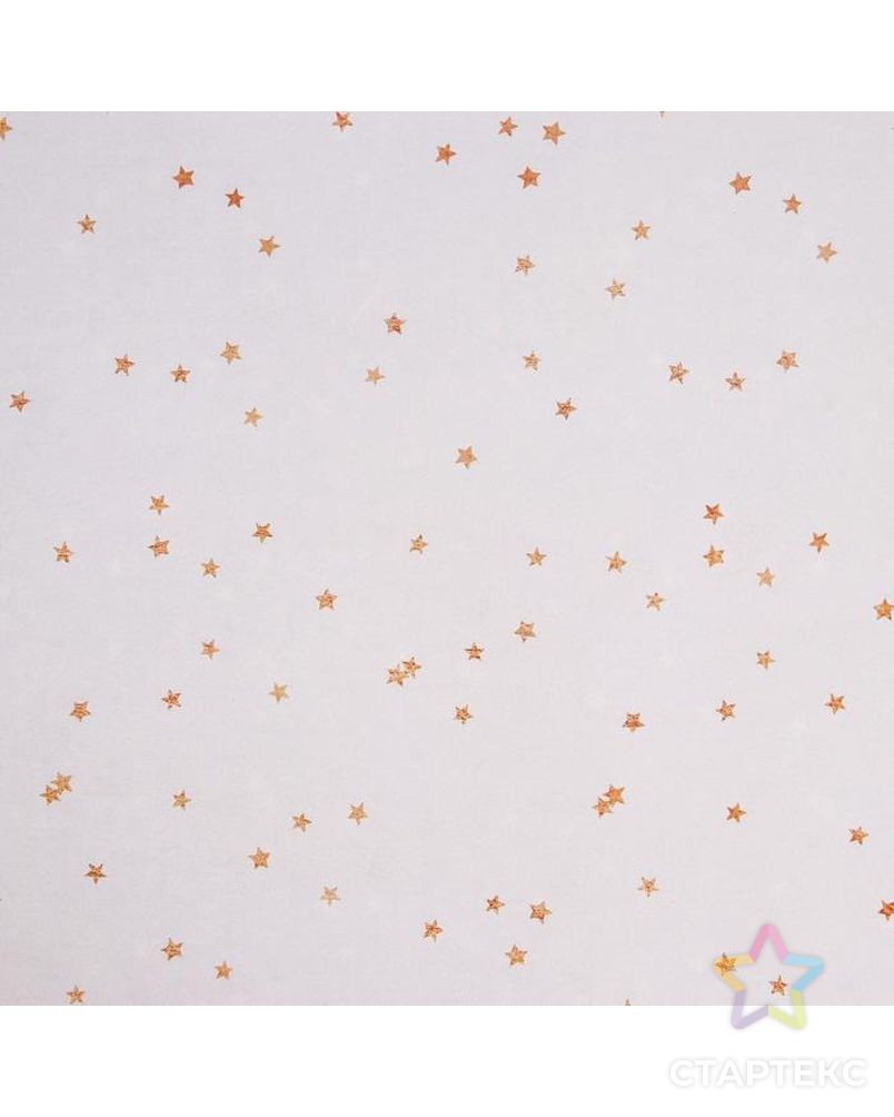 Бумага упаковочная глянцевая двухсторонняя «Новогодние звездочки», 70 × 100 см арт. СМЛ-168998-1-СМЛ0007067150 2