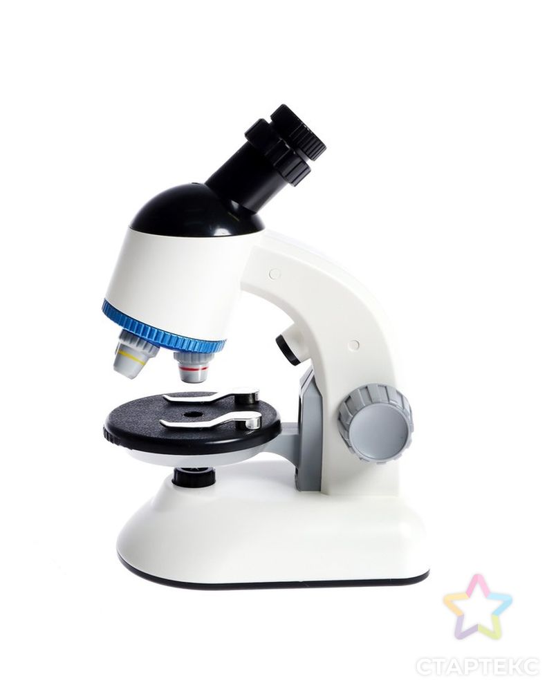 ЭВРИКИ "Лабораторный микроскоп", белый, вращающийся микроскоп с подствекой арт. СМЛ-219931-1-СМЛ0007081517 2