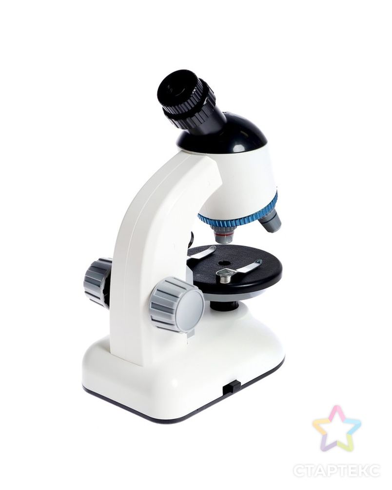 ЭВРИКИ "Лабораторный микроскоп", белый, вращающийся микроскоп с подствекой арт. СМЛ-219931-1-СМЛ0007081517 3