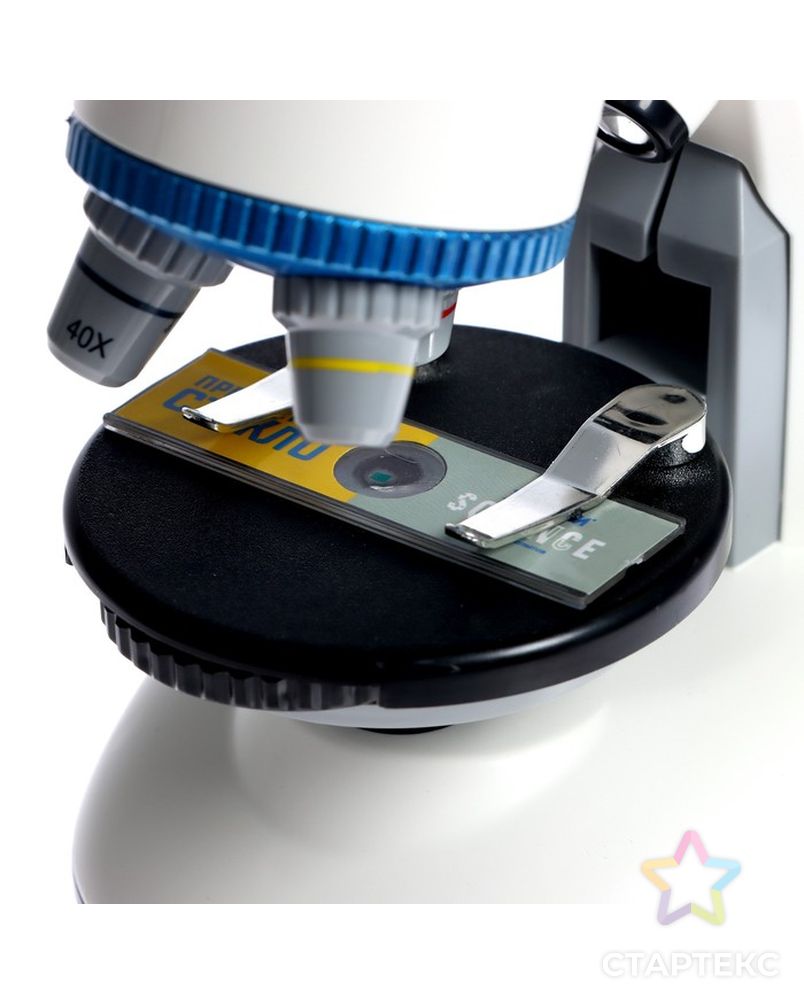 ЭВРИКИ "Лабораторный микроскоп", белый, вращающийся микроскоп с подствекой арт. СМЛ-219931-1-СМЛ0007081517 6