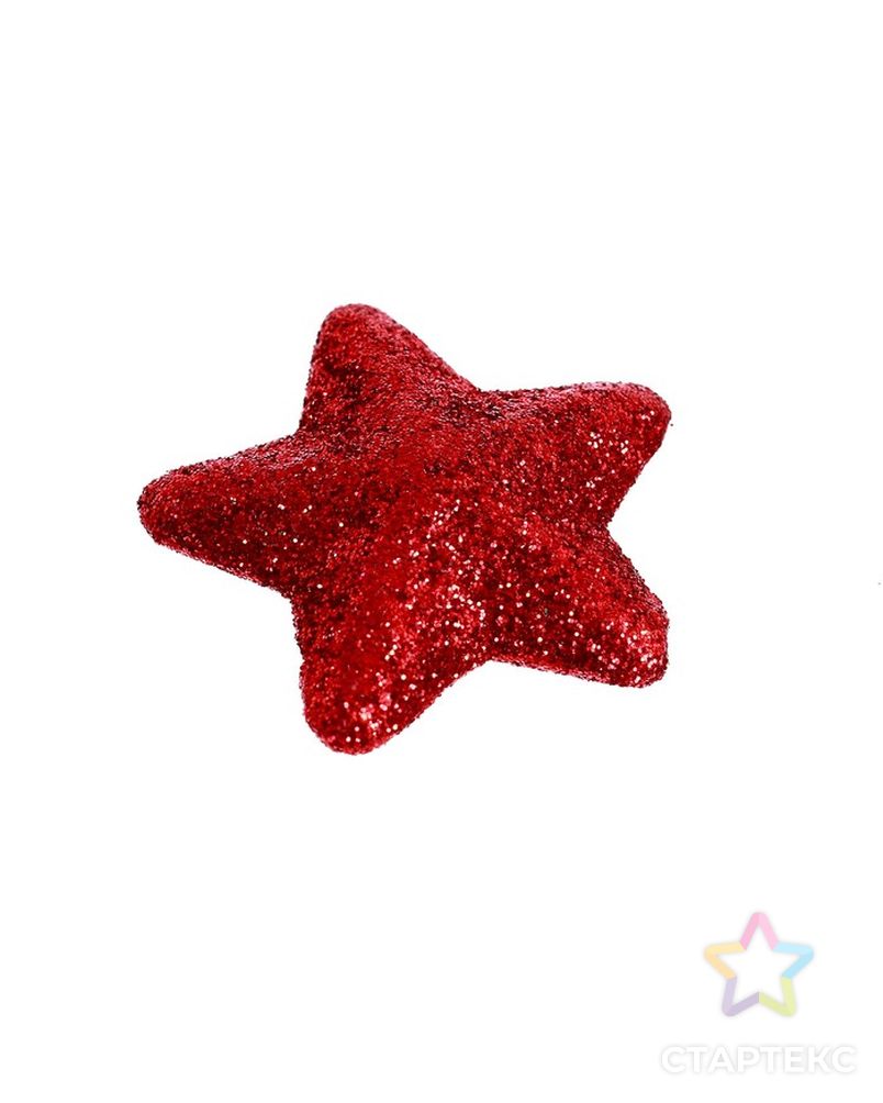 Фигурка для поделок и декора «Звезда», набор 15 шт, размер 1 шт: 3,5×3,5×2 см, цвет красный арт. СМЛ-211094-1-СМЛ0007082513 3