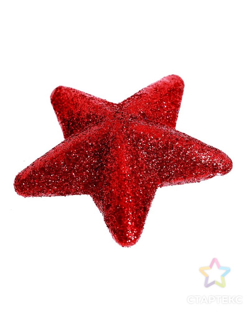 Фигурка для поделок и декора «Звезда», набор 8 шт, размер 1 шт: 6×6×3 см, цвет красный арт. СМЛ-211095-1-СМЛ0007082514 3