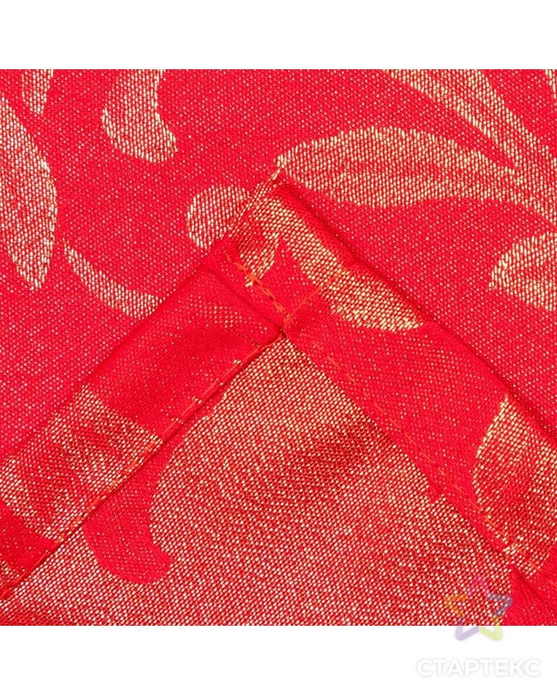 Скатерть Этель "Winter patterns" цв.красный, 142*110 +/-3 см, 115 ±10 гр,100% п/э арт. СМЛ-197280-3-СМЛ0007097320 4