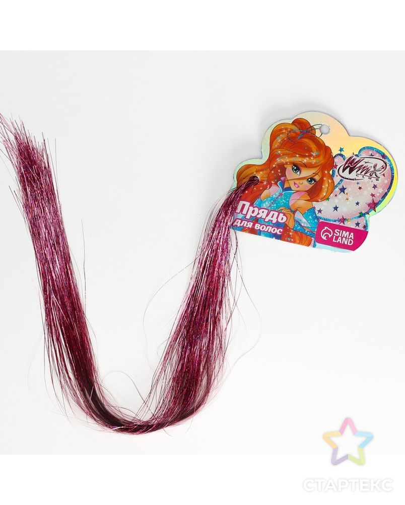 Прядь для волос блестящая розовая "Блум", WINX арт. СМЛ-211689-1-СМЛ0007102610 2