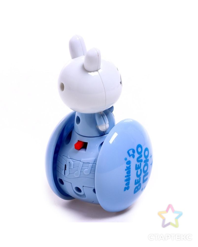 Развивающая игрушка музыкальная неваляшка «Милый зайчик», голубой арт. СМЛ-220796-1-СМЛ0007106352 3
