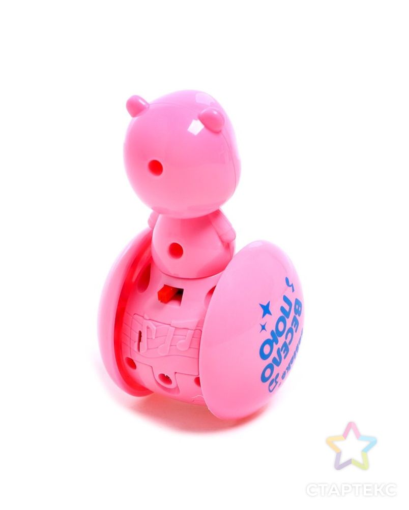 Развивающая игрушка музыкальная неваляшка «Мишка Роро», розовый арт. СМЛ-220797-1-СМЛ0007106355 3