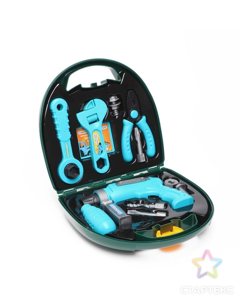 Игровой набор инструментов в чемоданчике, Синий трактор арт. СМЛ-221761-1-СМЛ0007107396 3