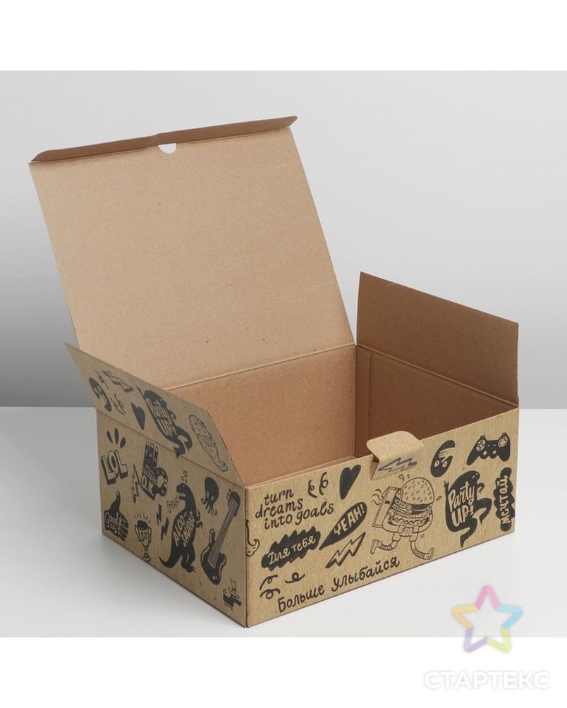 Коробка‒пенал «Что-то очень крутое», 30 × 23 × 12 см арт. СМЛ-222699-1-СМЛ0007107452 7