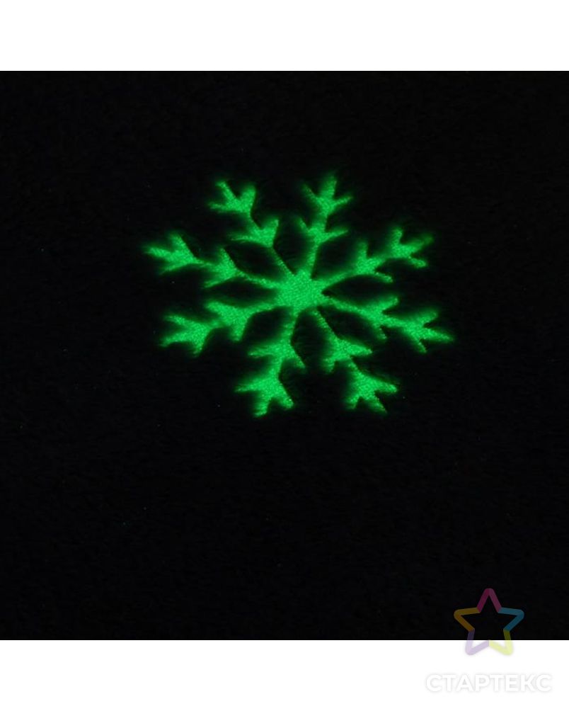 Плед светящийся в темноте Этель "Снежинки" 180*200 см,100% п/э, корал-флис, 220 гр/м2 арт. СМЛ-186701-2-СМЛ0007110866 4