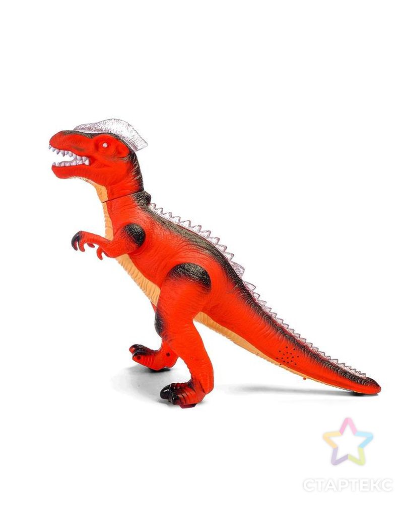Динозавр радиоуправляемый T-Rex, световые и звуковые эффекты, работает от батареек, цвет коричневый арт. СМЛ-99191-3-СМЛ0007111155 2