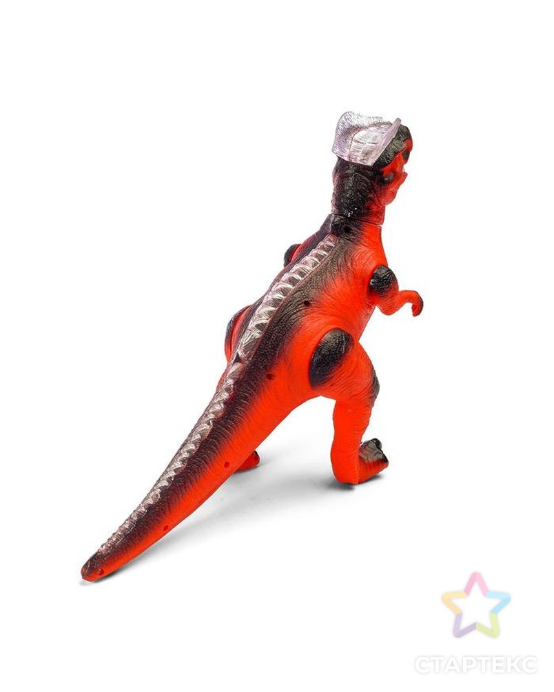 Динозавр радиоуправляемый T-Rex, световые и звуковые эффекты, работает от батареек, цвет коричневый арт. СМЛ-99191-3-СМЛ0007111155 3