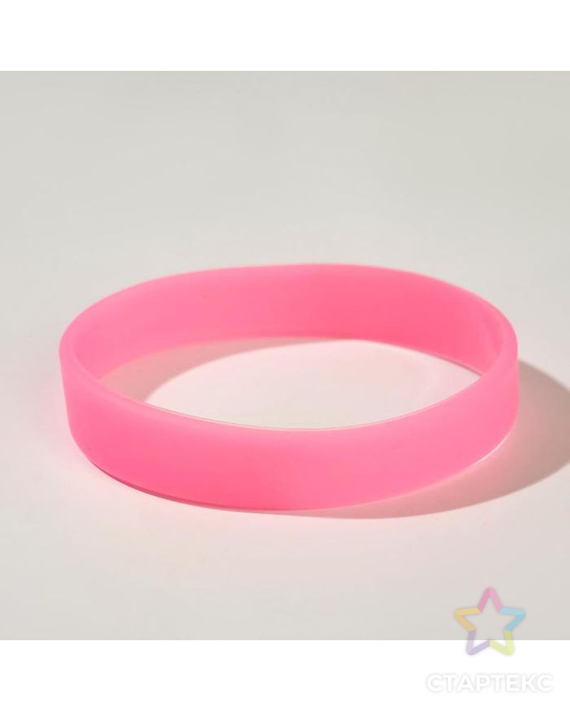 Силиконовый браслет "Светонакопительный", цвет розовый арт. СМЛ-161329-1-СМЛ0007111281 2