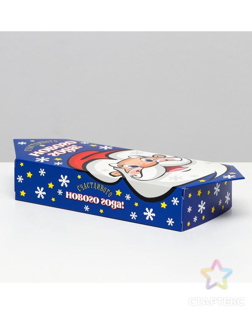 Подарочная коробка "Конфета Дед Мороз", 11 х 5,5 х 20 см арт. СМЛ-161273-1-СМЛ0007111421 2