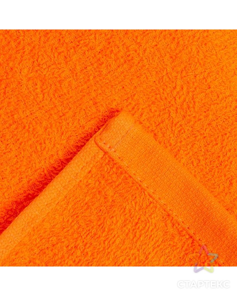 Полотенце махровое НИКА 30х50 см, ярко-оранжевый, хлопок 100%, 300г/м2 арт. СМЛ-155495-3-СМЛ0007111931