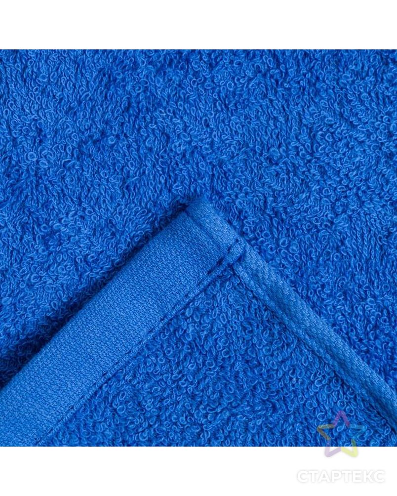 Полотенце махровое НИКА 30х50 см, синий, хлопок 100%, 300г/м2 арт. СМЛ-155494-3-СМЛ0007111936