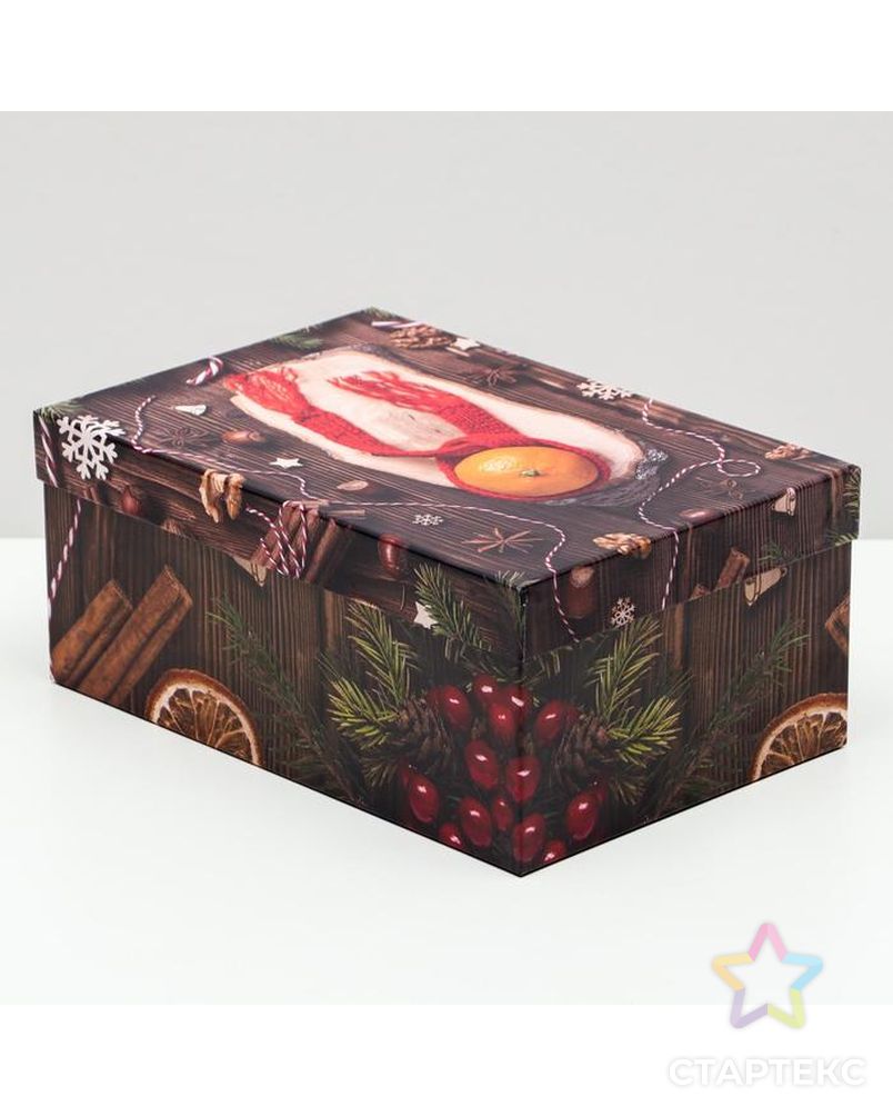 Подарочная коробка "Мандарины", 23,5 х 15,5 х 10 см арт. СМЛ-161592-1-СМЛ0007114161 2