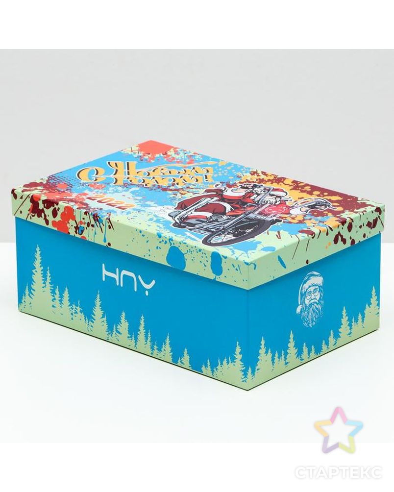 Подарочная коробка "Санта", 28,5 х 18,5 х 12 см арт. СМЛ-161600-1-СМЛ0007114169 2