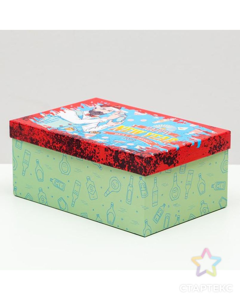 Подарочная коробка "Санта", 21 х 14 х 9 см арт. СМЛ-161603-1-СМЛ0007114172 2