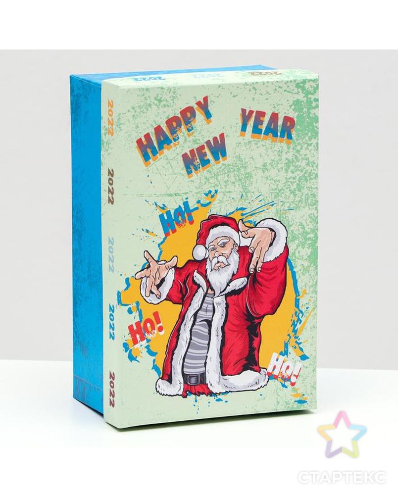 Подарочная коробка "Санта", 17,5 х 11 х 7 см арт. СМЛ-161605-1-СМЛ0007114174 1