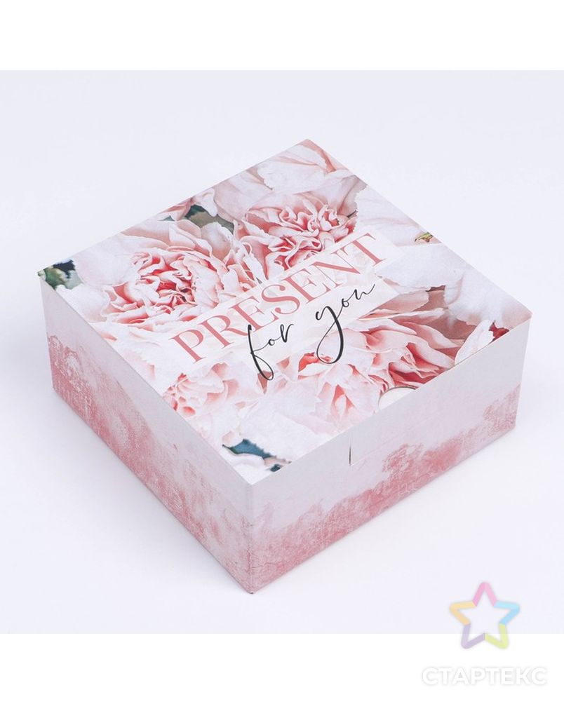 Коробка сборная «Present», 15 × 15 × 7 см арт. СМЛ-215431-1-СМЛ0007119002 1