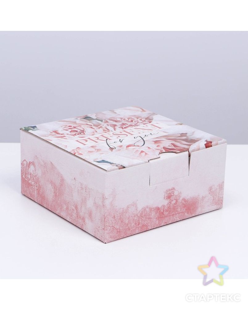 Коробка сборная «Present», 15 × 15 × 7 см арт. СМЛ-215431-1-СМЛ0007119002 3