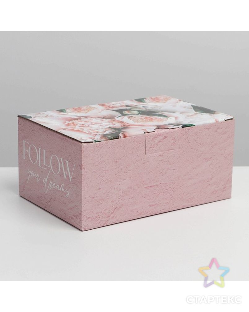 Коробка сборная «Follow», 20 × 15 × 10 см арт. СМЛ-216559-1-СМЛ0007119012 3