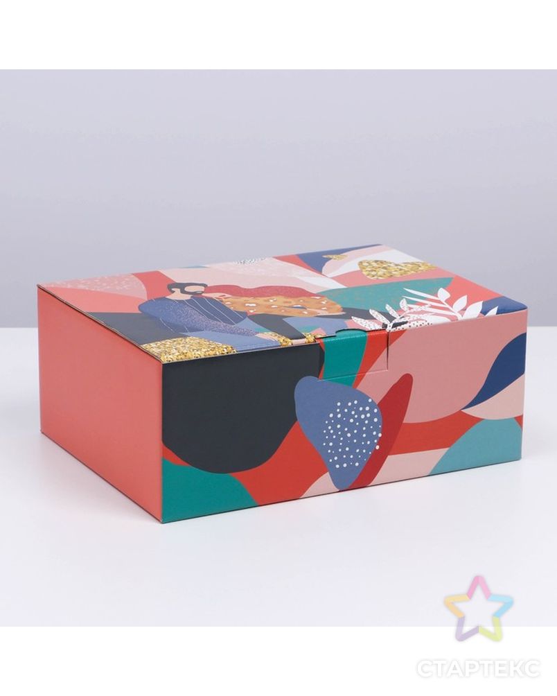 Коробка сборная «Love», 15 × 15 × 7 см арт. СМЛ-211884-3-СМЛ0007119014 3