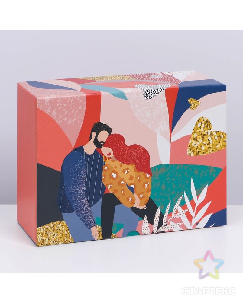 Коробка сборная «Love», 15 × 15 × 7 см арт. СМЛ-211884-3-СМЛ0007119014 4