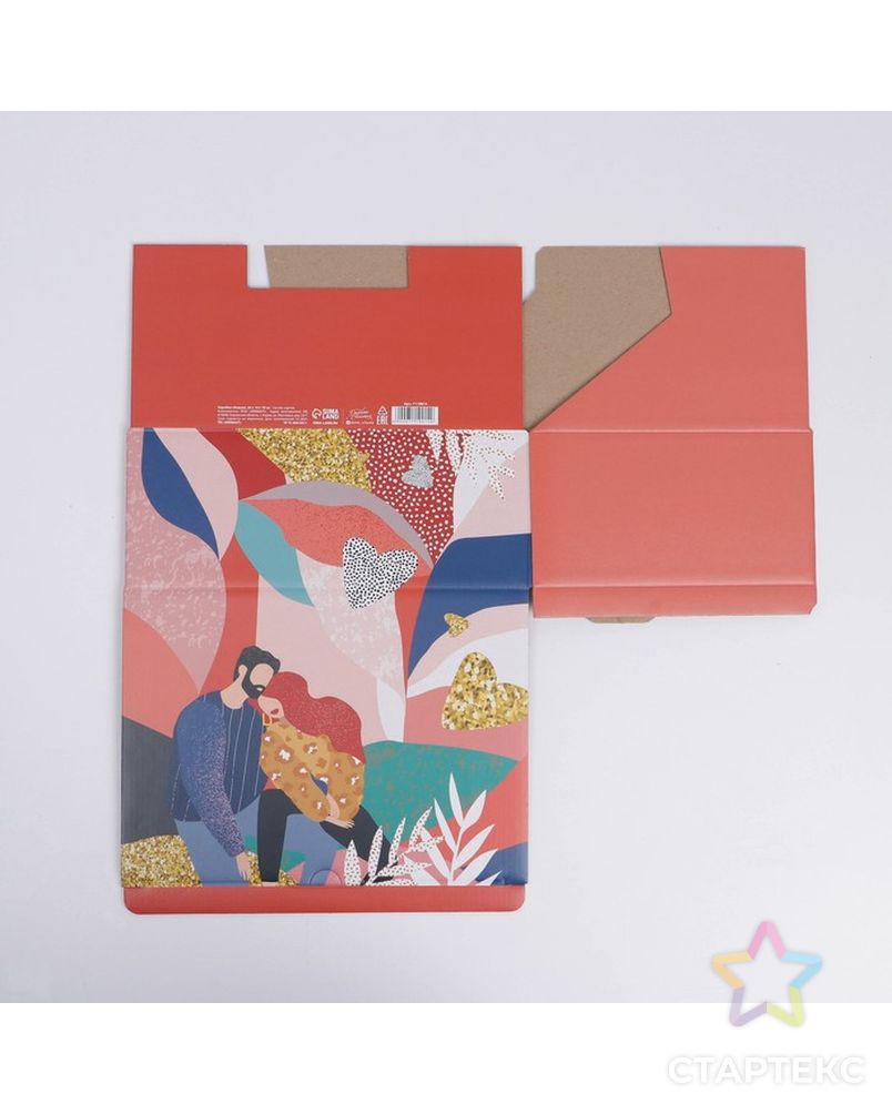 Коробка сборная «Love», 15 × 15 × 7 см арт. СМЛ-211884-3-СМЛ0007119014 8