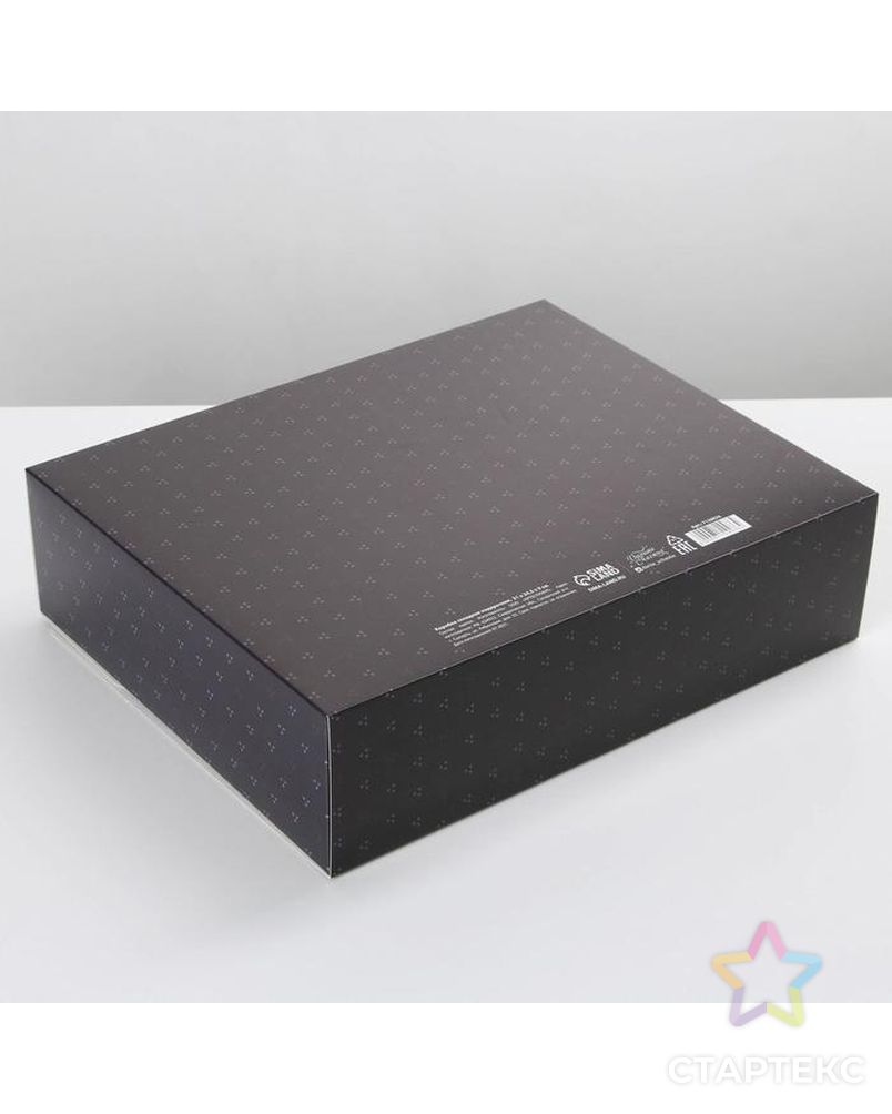 Коробка складная подарочная «Джентельмен», 31 × 24,5 × 9 см арт. СМЛ-170306-1-СМЛ0007120076 3