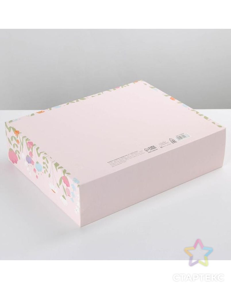 Коробка складная подарочная «8 марта, Girl», 31 × 24,5 × 9 см арт. СМЛ-170308-1-СМЛ0007120078 3