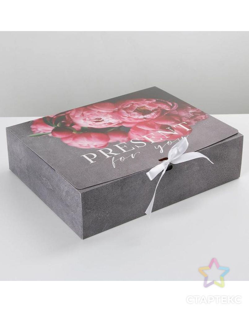 Коробка складная подарочная «Present», 31 × 24,5 × 9 см арт. СМЛ-170310-1-СМЛ0007120080 1