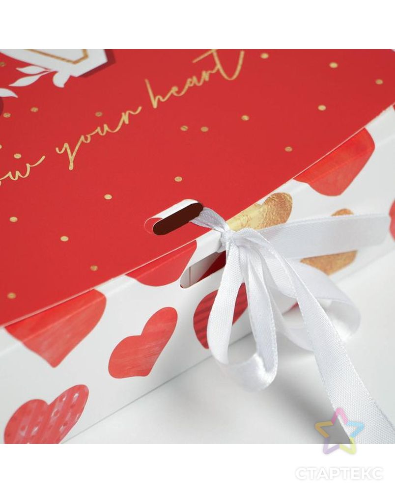 Коробка складная подарочная «LOVE», 20 × 18 × 5 см арт. СМЛ-180158-1-СМЛ0007120095 2