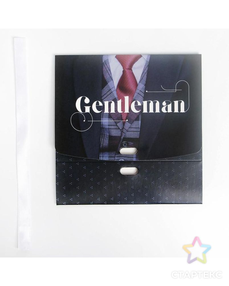 Коробка складная подарочная «Джентельмен», 16.5 × 12.5 × 5 см арт. СМЛ-168155-1-СМЛ0007120100 5