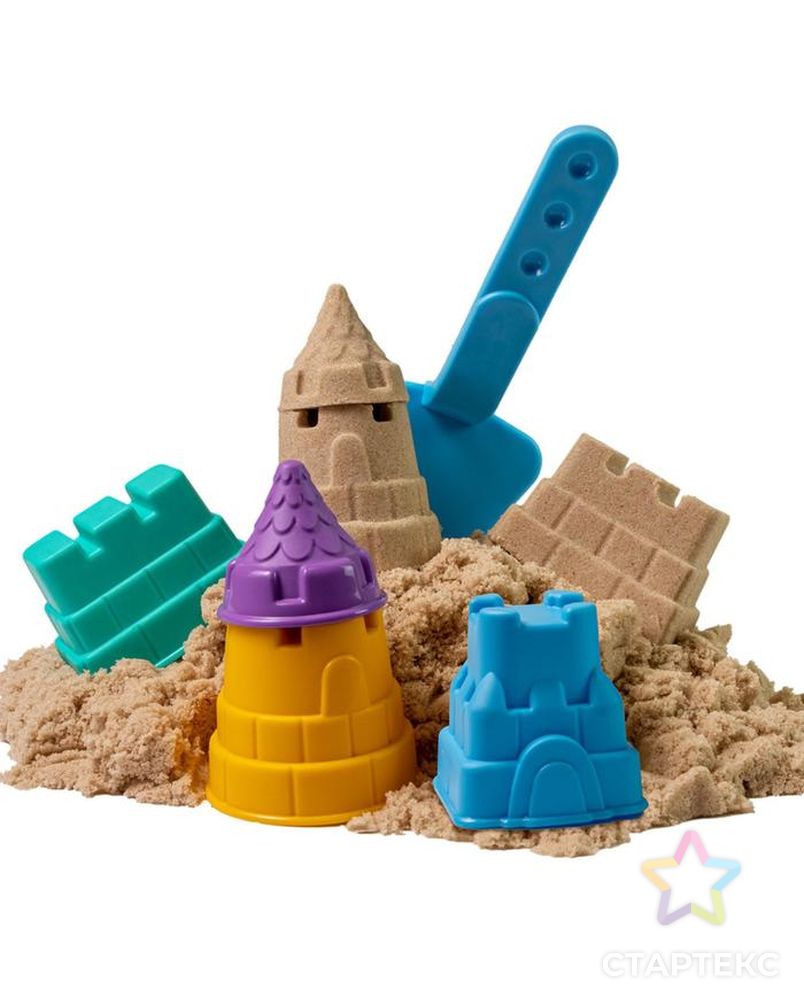 Игрушки в наборе ТМ «Волшебный песок», «Замок», песочный, 1 кг арт. СМЛ-209680-1-СМЛ0007120137 3