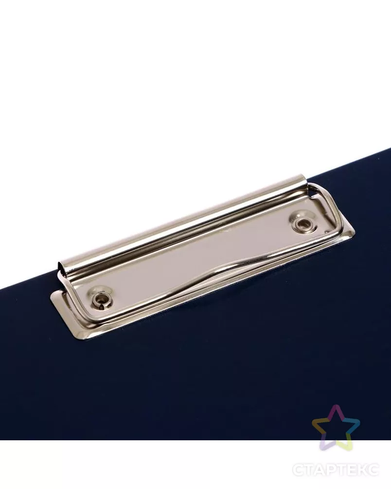 Планшет с зажимом А4, 2 мм, Calligrata прочный, картон/бумвинил, синий (клипборд) арт. СМЛ-229336-1-СМЛ0007121650 - рис. 2