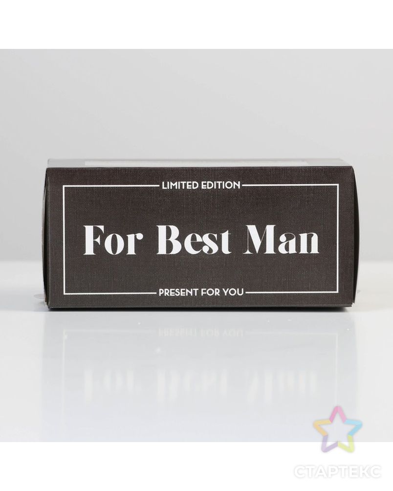 Коробка для макарун For best man ,12 ×5.5 × 5.5 см арт. СМЛ-191198-1-СМЛ0007126647 2